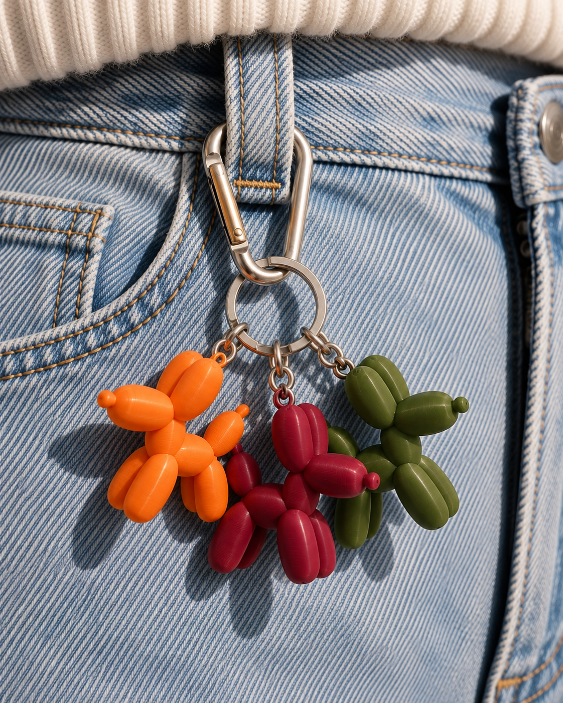 Balloon Dog Keychain