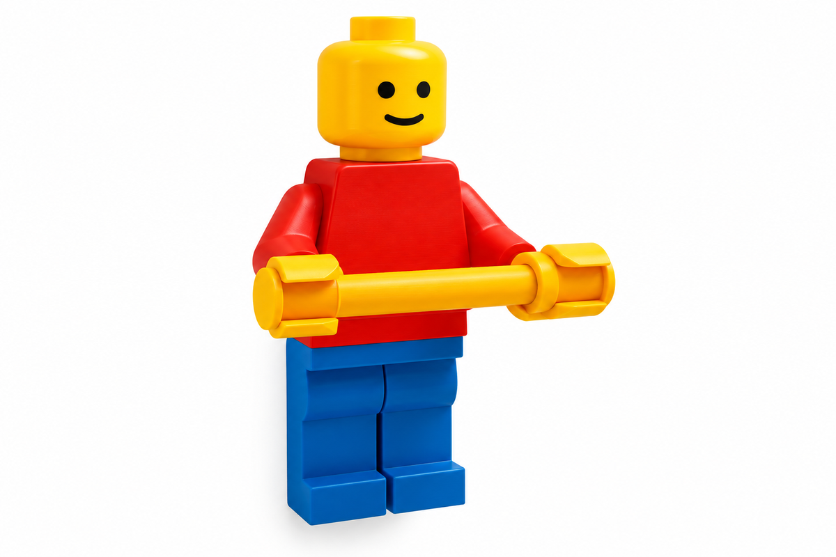 LEGO-Inspired Toilet Paper Holder