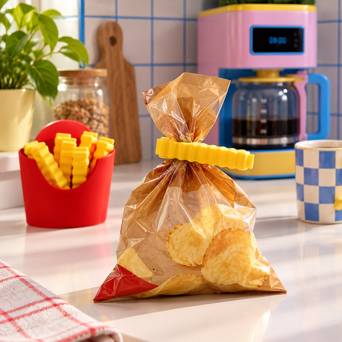 French Fries Bag Clips Set